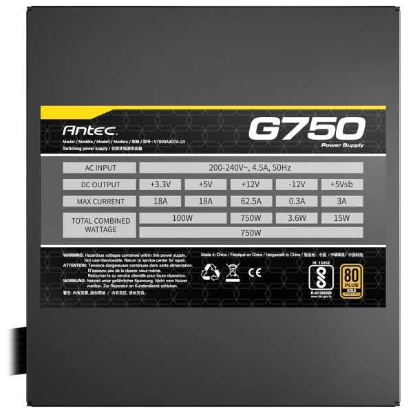 ANTEC ATOM G750 750W GOLD 80+ - Image 3