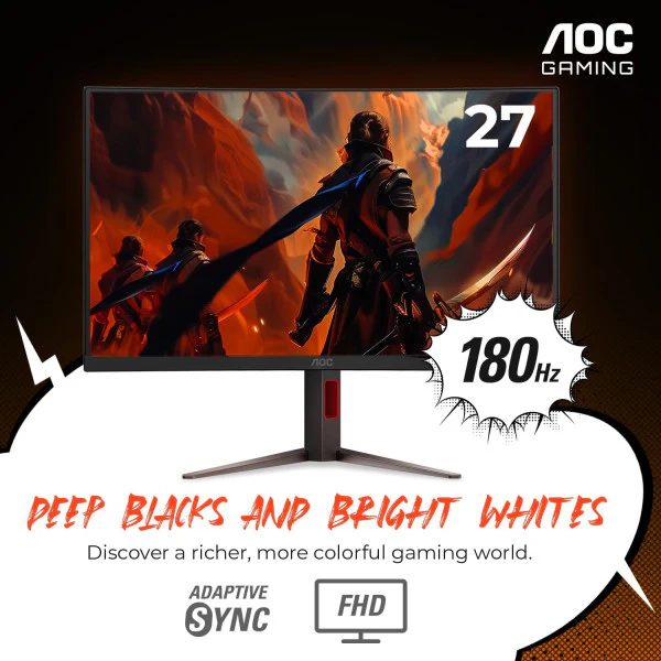 AOC C27G4H 27" 180Hz 0.5ms Curved - Image 2