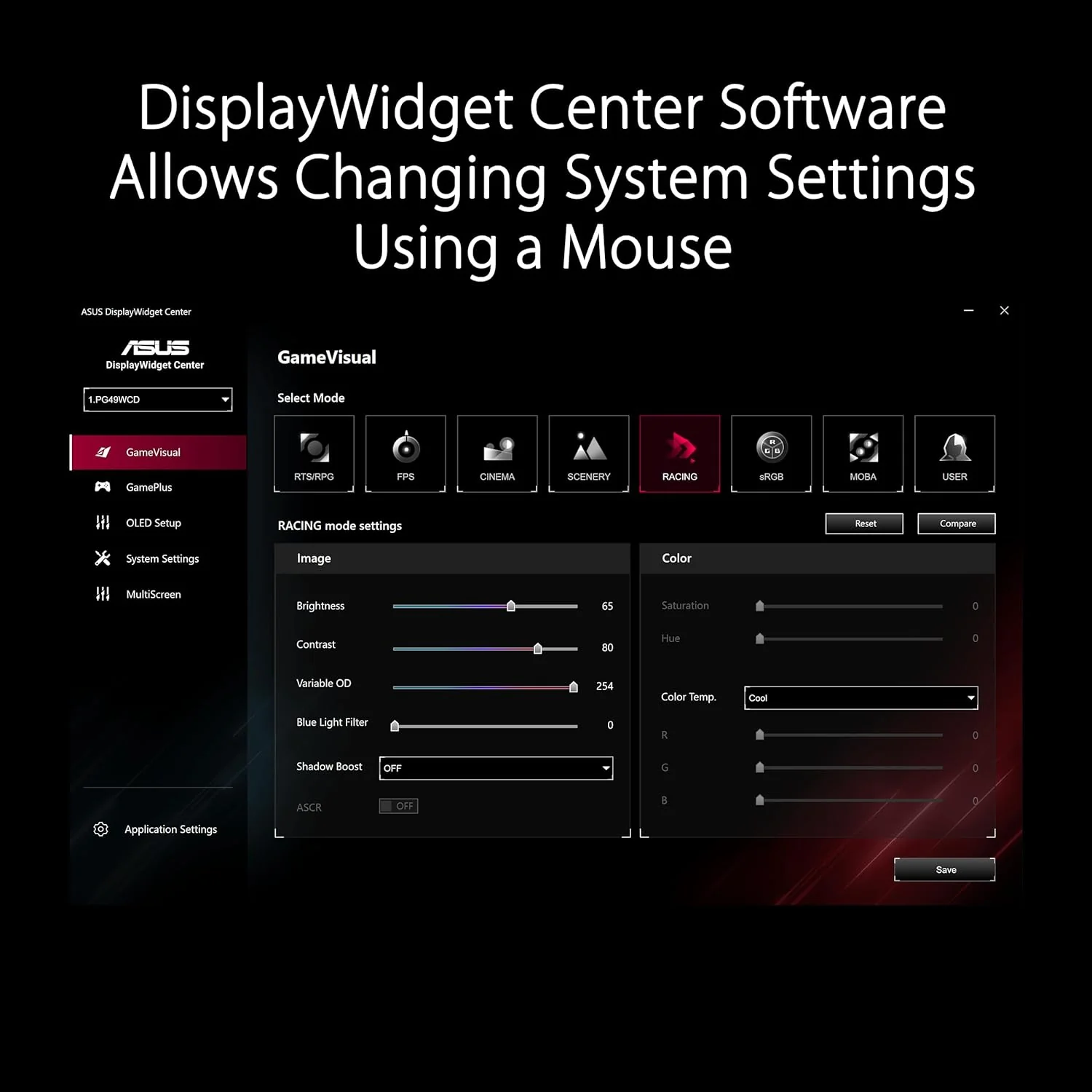 Asus Ecran PC ROG Swift OLED Gaming 49" Ref: PG49WCD - Image 6