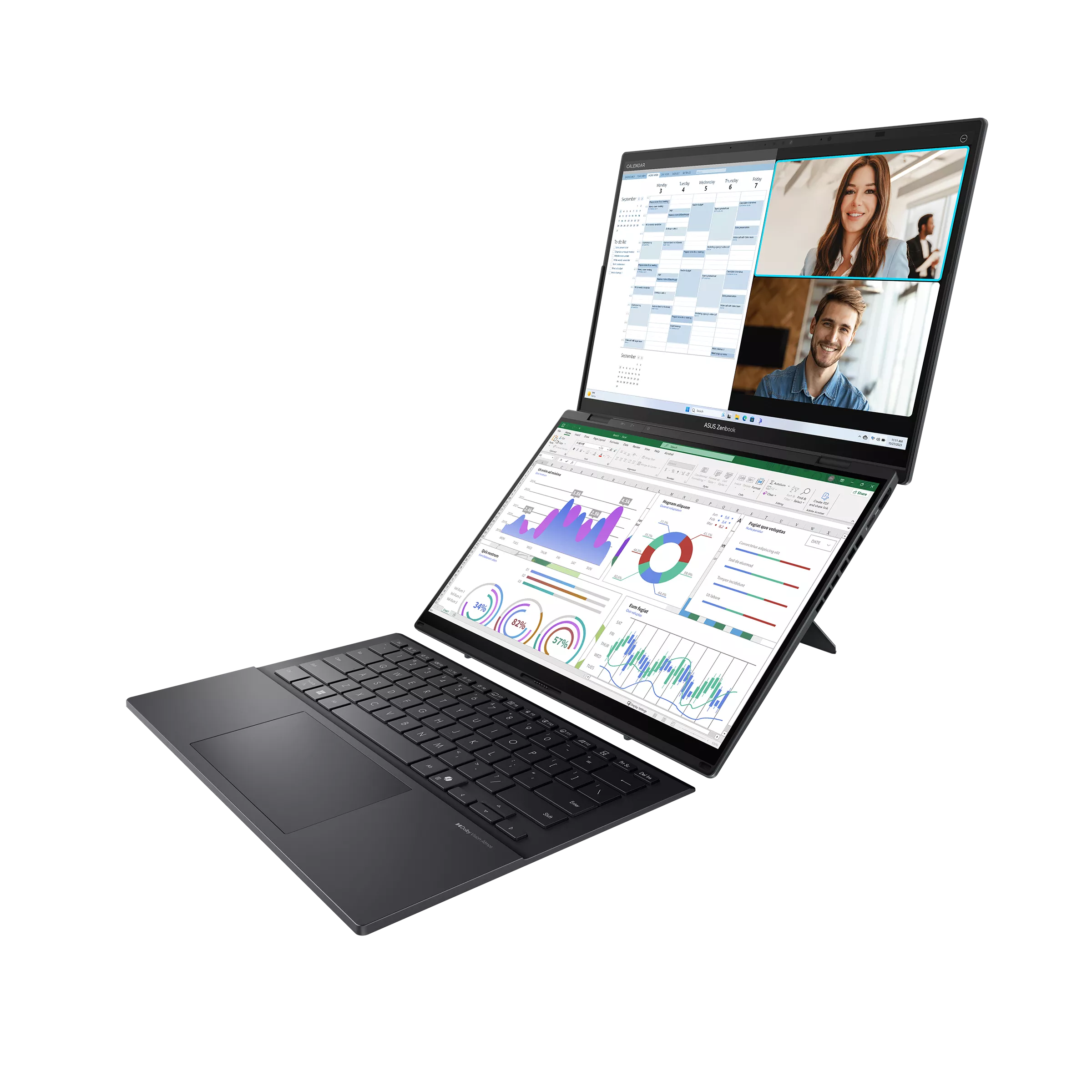 ASUS ZENBOOK DUO UX8406MA-QL357X Intel Ultra 7-155H/32Go DDR5/1TB SSD/14"/Windows11 (90NB12U1-M00K90) - Image 5