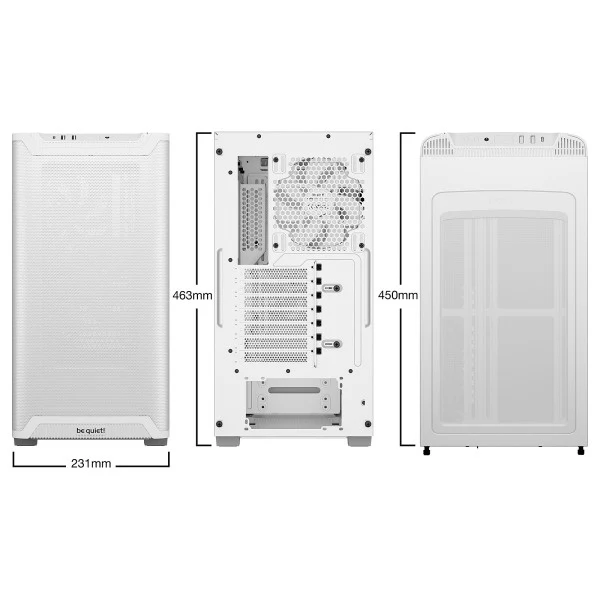 be quiet! Pure Base 501 Airflow Window (White) - Image 4