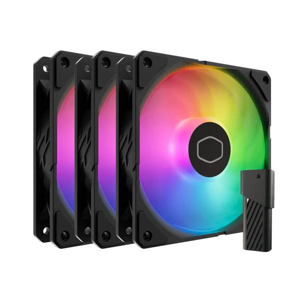 Cooler Master SickleFlow Edge 120 ARGB 3-Pack Fan Kit (Black)