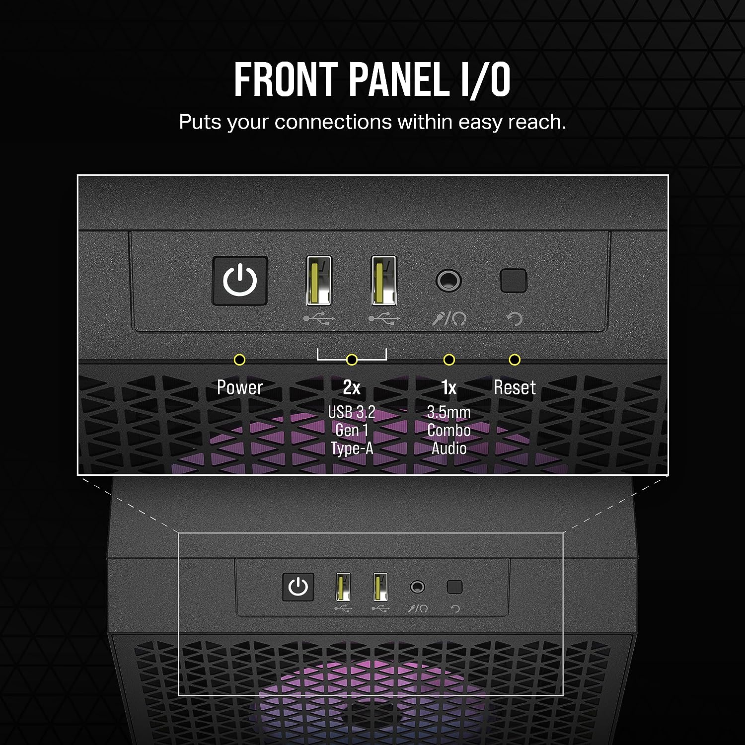 Corsair Boitier 3000D RGB Airflow Mid-Tower Ref: CC-9011255-WW Noir - Image 7