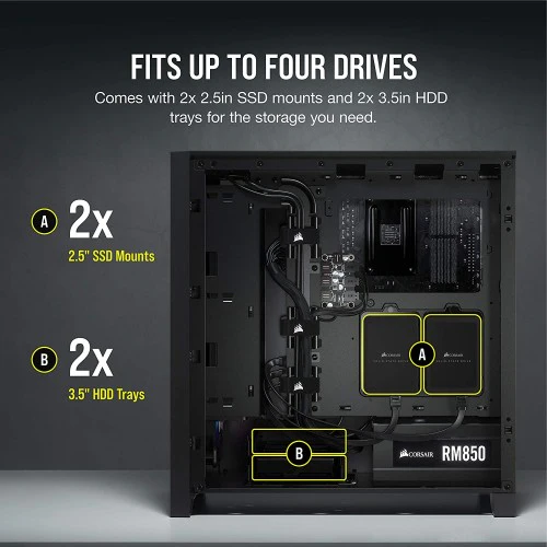 Corsair Boitier iCUE 4000X RGB Ref: CC-9011204-WW Noir - Image 6