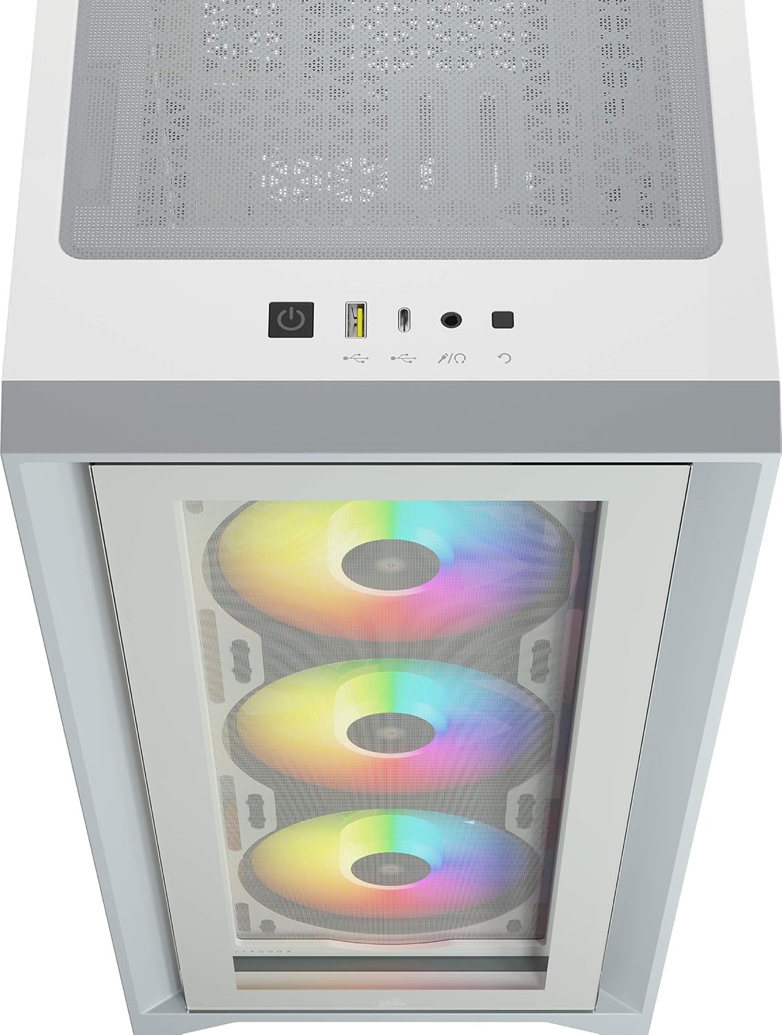 Corsair Boitier iCUE 4000X RGB Ref: CC-9011205-WW Blanc - Image 10