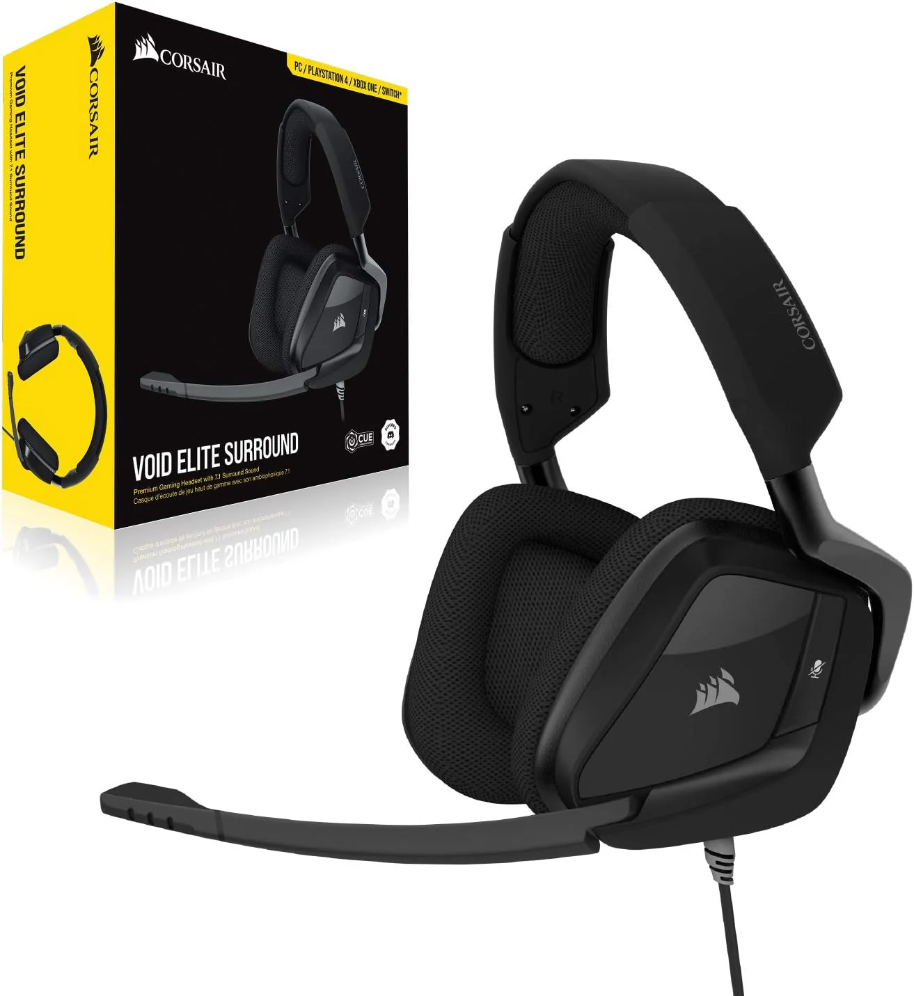 Corsair Casque Void Elite Surround Carbon Ref: CA-9011205-EU - Image 2