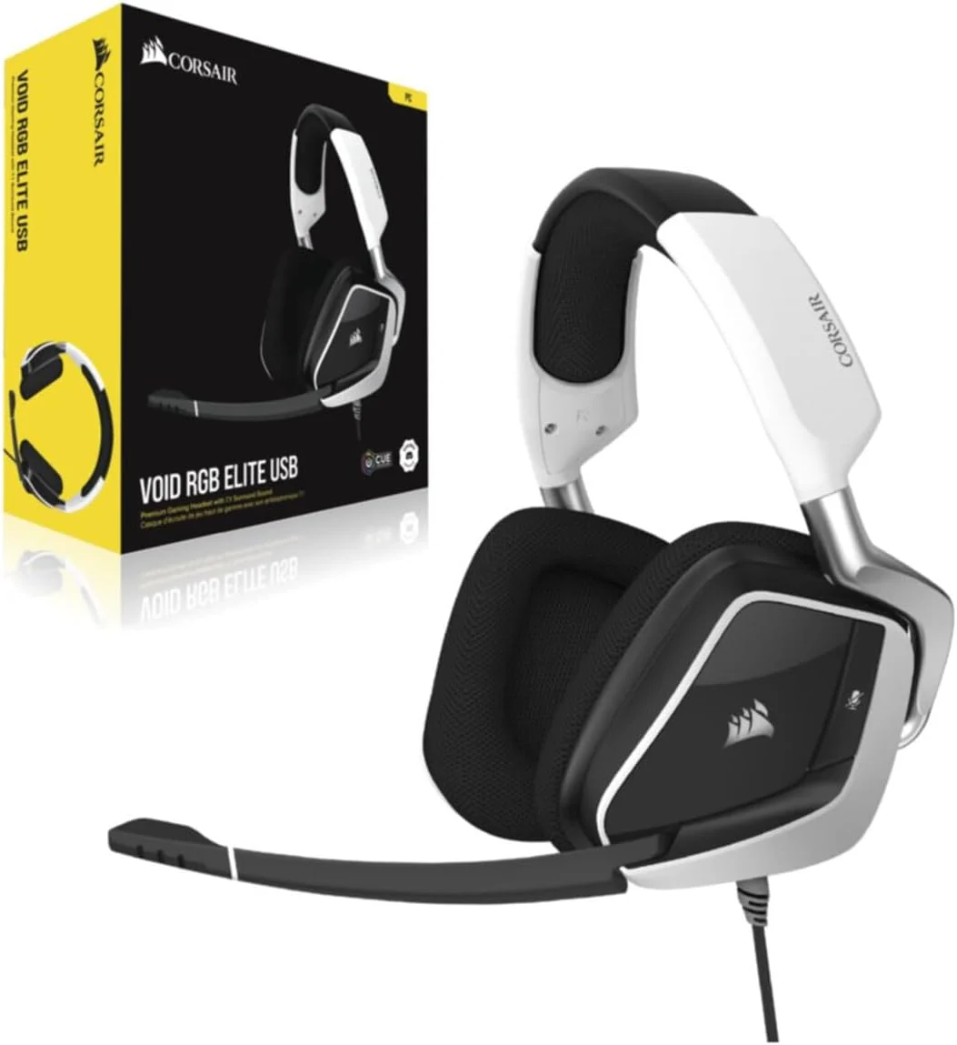 Corsair Casque Void RGB Elite USB Blanc Ref: CA-9011204-EU - Image 3