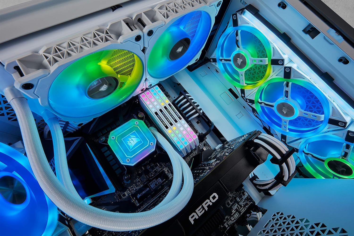 Corsair Refroidisseur Liquide CPU H100i ELT CAP Ref: CW-9060050-WW Blanc - Image 14