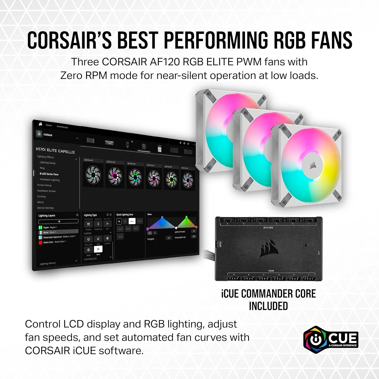 Corsair Refroidisseur Liquide iCue H150i Ref: CW-9060077-WW Blanc - Image 6