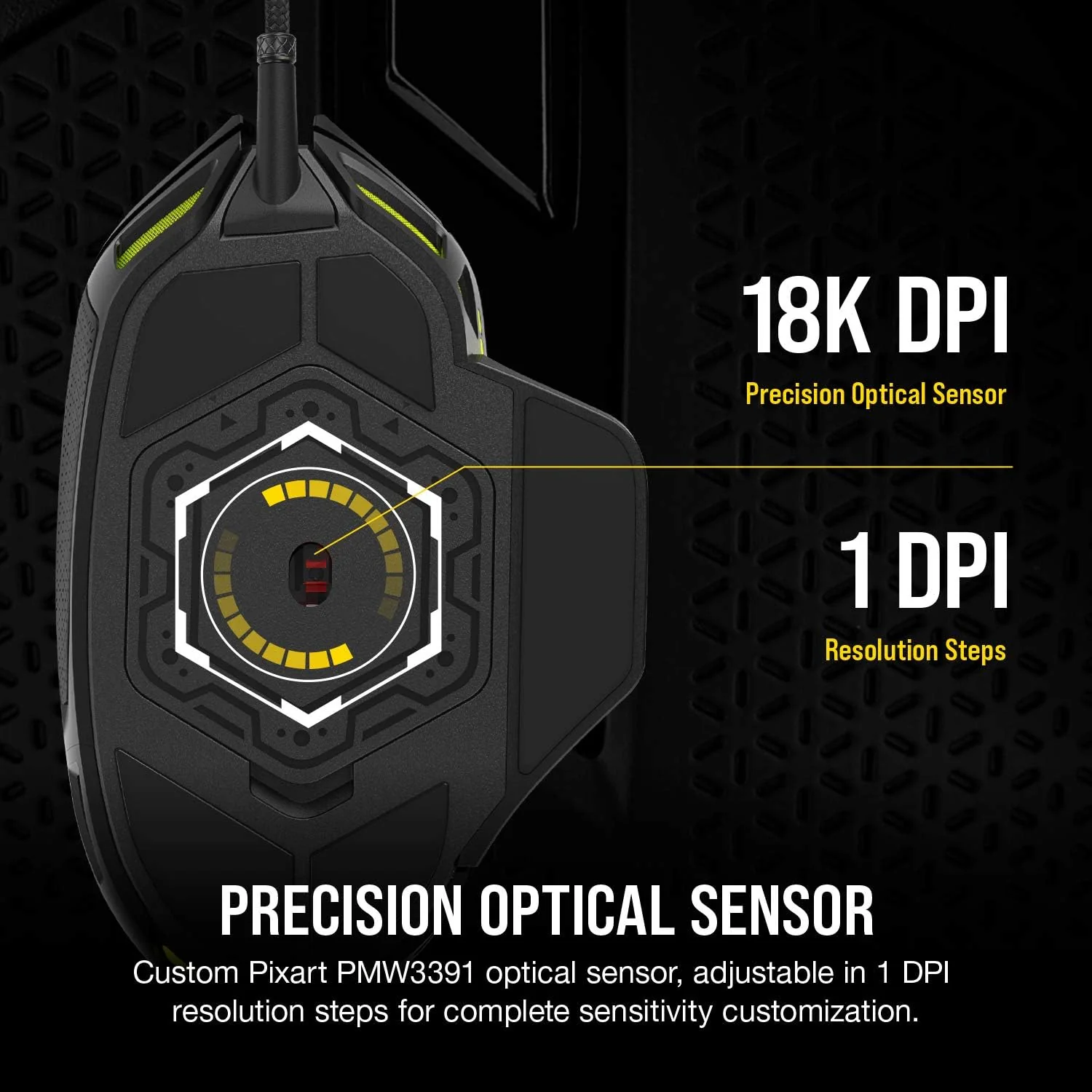 Corsair Souris Nightsword RGB Noir Ref: CH-9306011-EU - Image 4