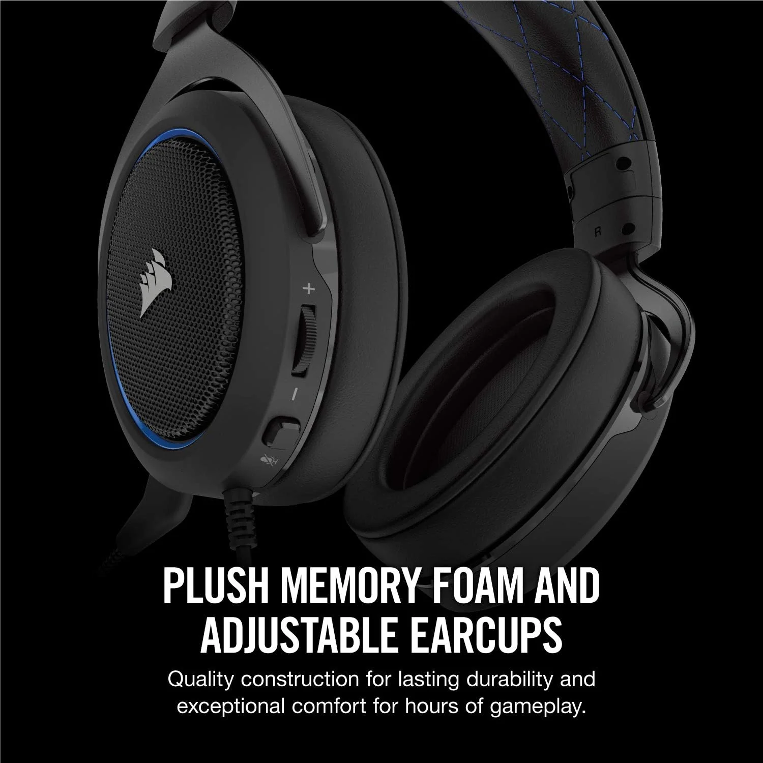 Corsair Casque HS50 PRO Stereo Bleu Ref: CA-9011217-EU - Image 3