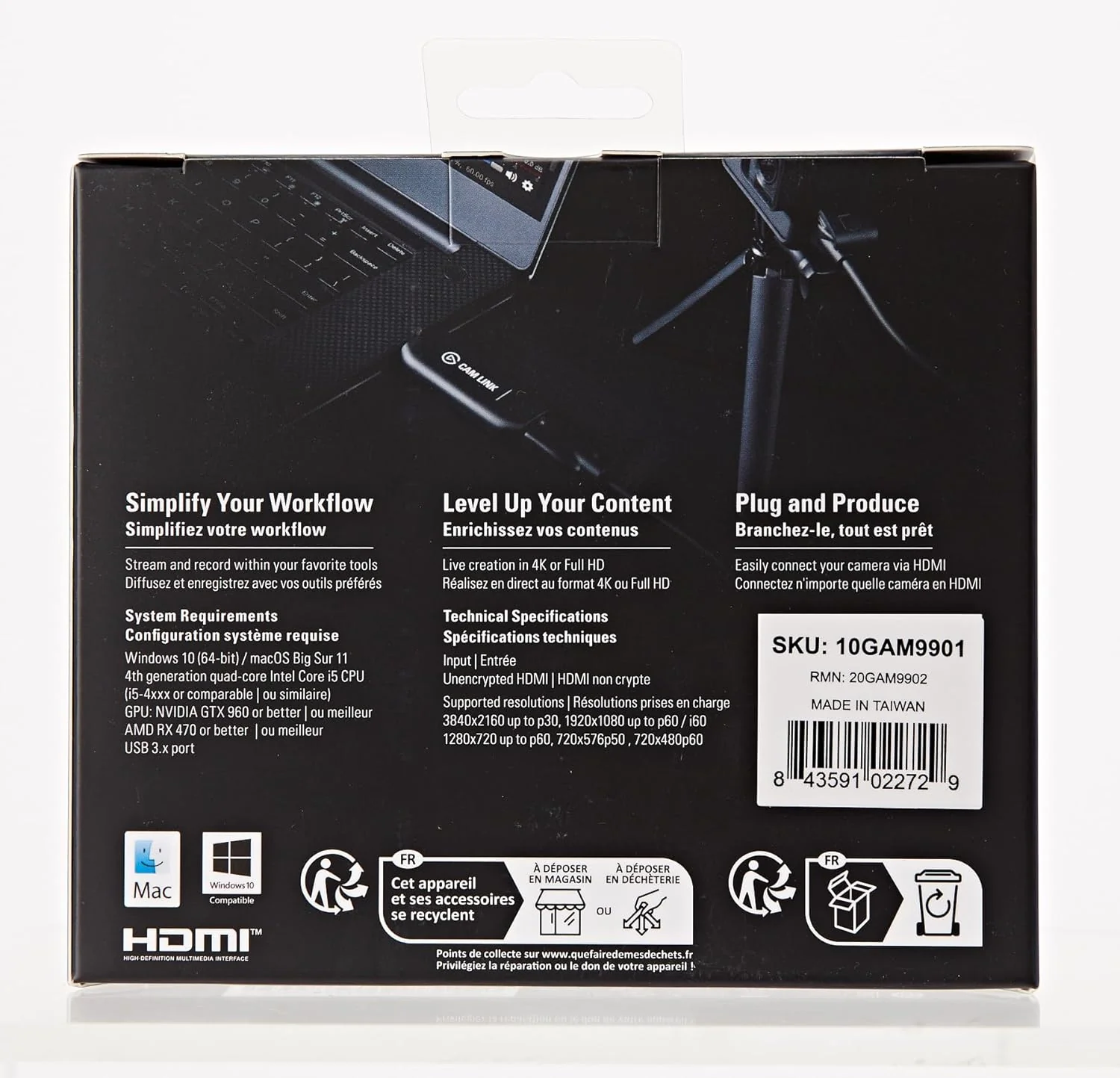 Elgato Adaptateur USB Cam Link 4K Ref: 10GAM9901 - Image 13