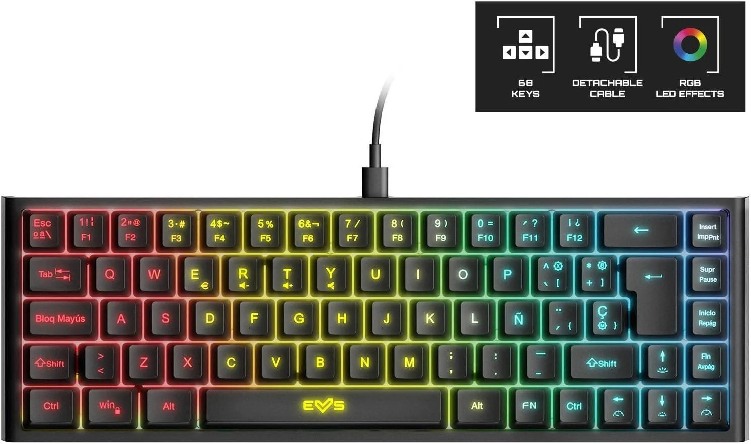 Energy Sistem Clavier Gaming ESG K4 Kompact RGB - Image 2