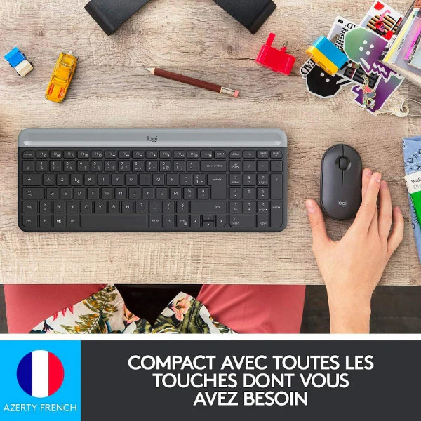 Logitech Desktop MK470 Sans-fil (AZERTY) - Image 2