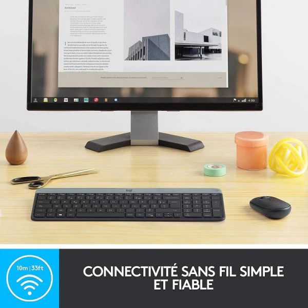 Logitech Desktop MK470 Sans-fil (AZERTY) - Image 4