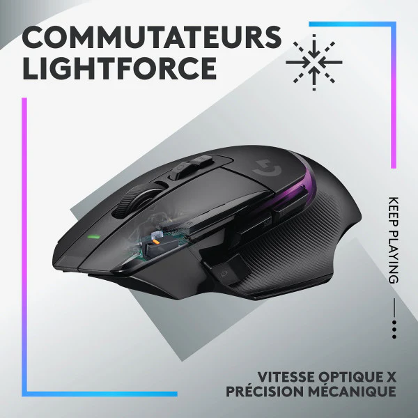 Logitech G G502X Plus Noir - Image 2