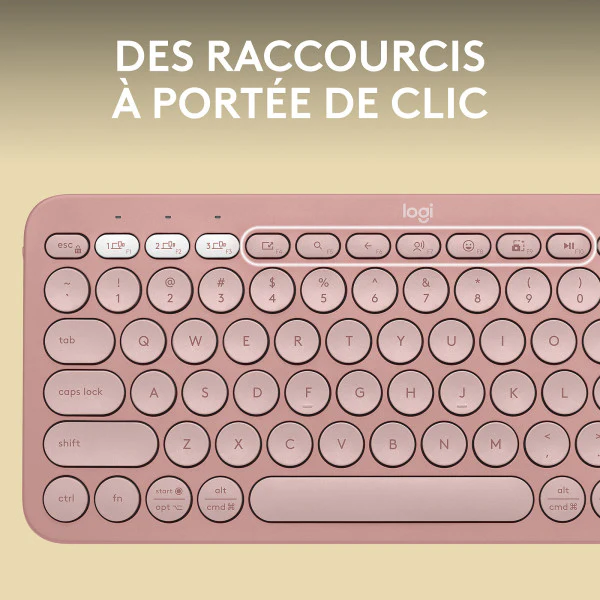 Logitech Pebble Keys 2 K380s (Rose) - Image 3