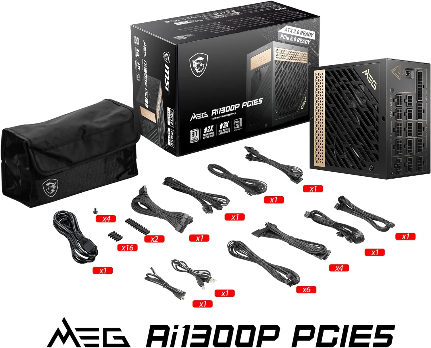 MSI Alimentation PC MEG Ai1300P PCIE5 - Image 11