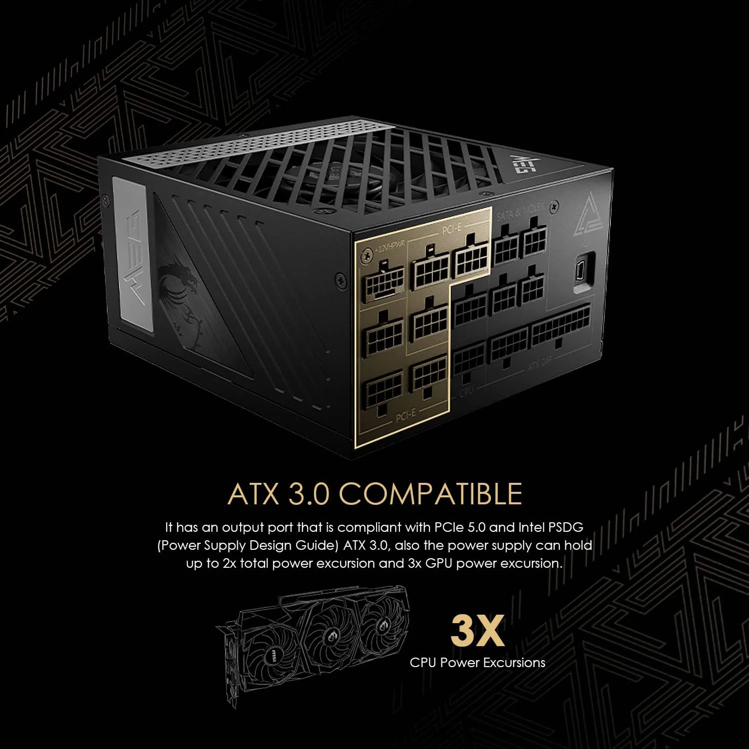MSI Alimentation PC MEG Ai1300P PCIE5 - Image 7
