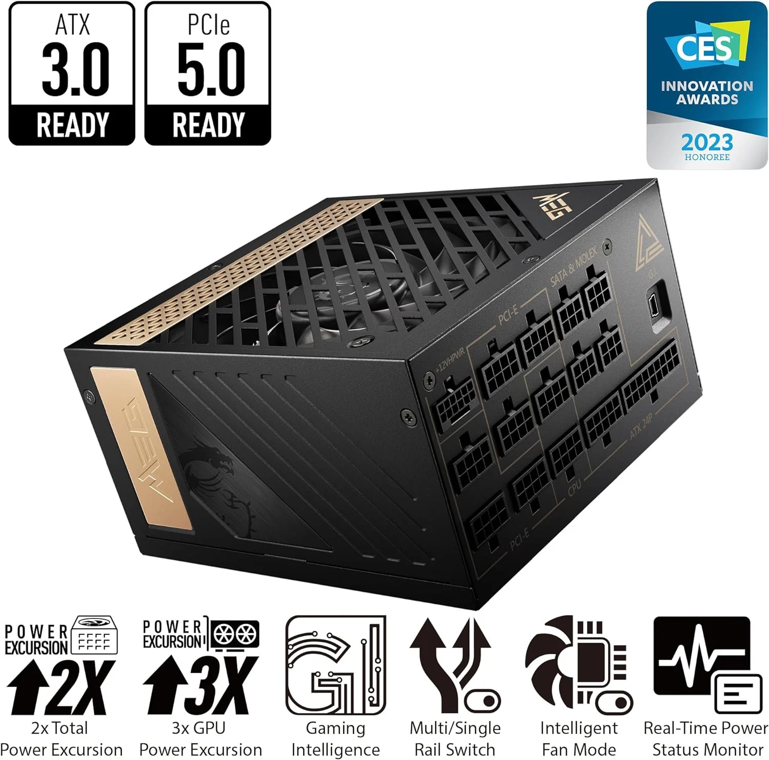 MSI Alimentation PC MEG Ai1300P PCIE5 - Image 9