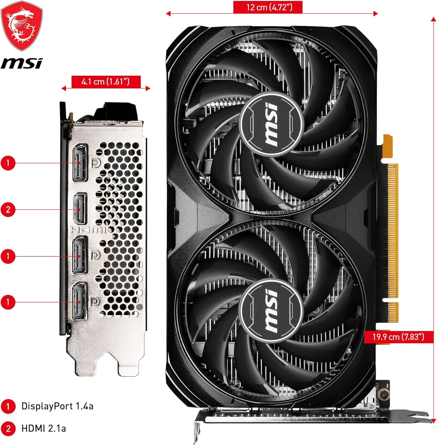 MSI Carte Graphique GeForce RTX 4060 VENTUS 2X 8G OC - Image 5