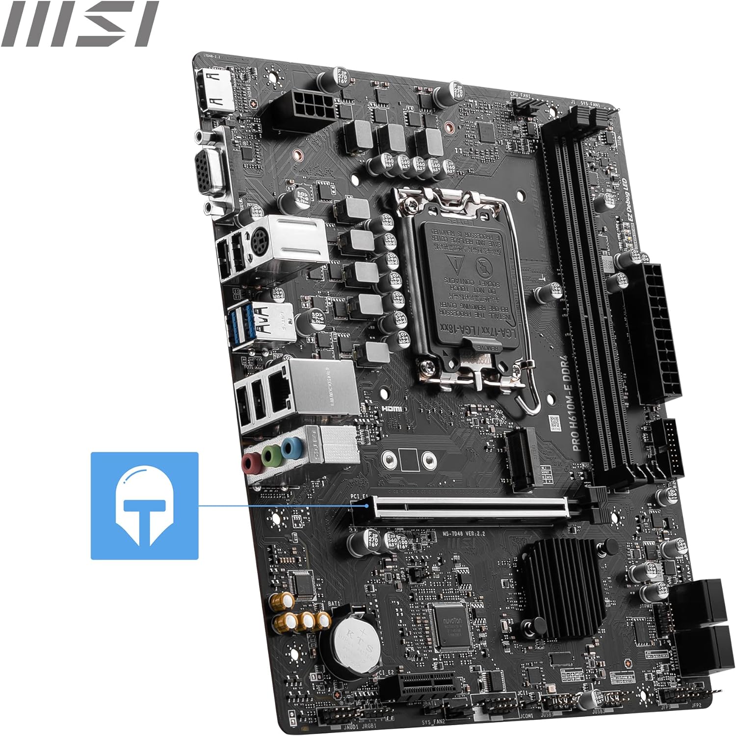 MSI Carte Mère PRO H610M-E DDR4 - Image 3