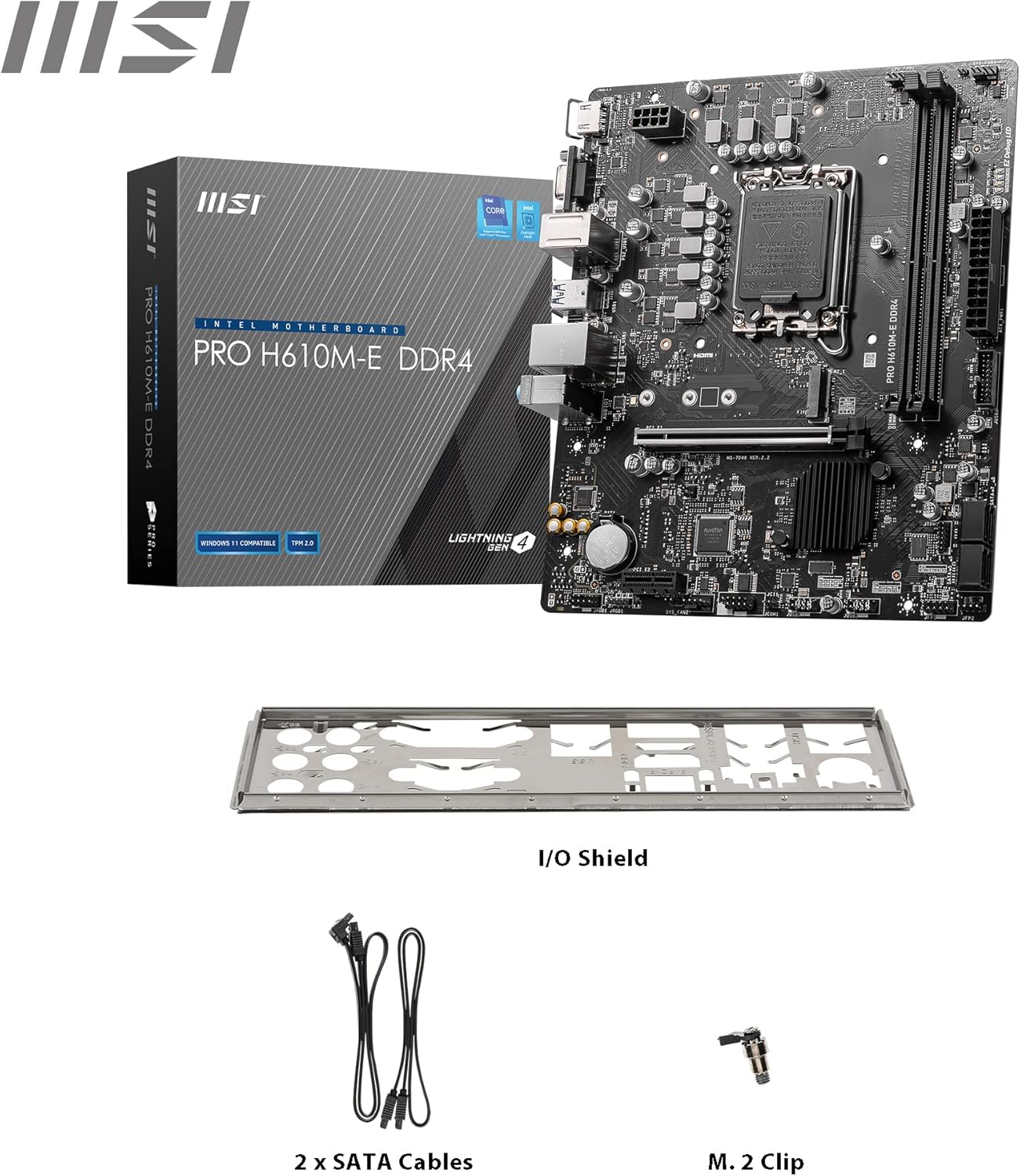 MSI Carte Mère PRO H610M-E DDR4 - Image 5