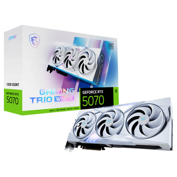 MSI GeForce RTX 5070 12G GAMING TRIO OC Blanc - Image 5