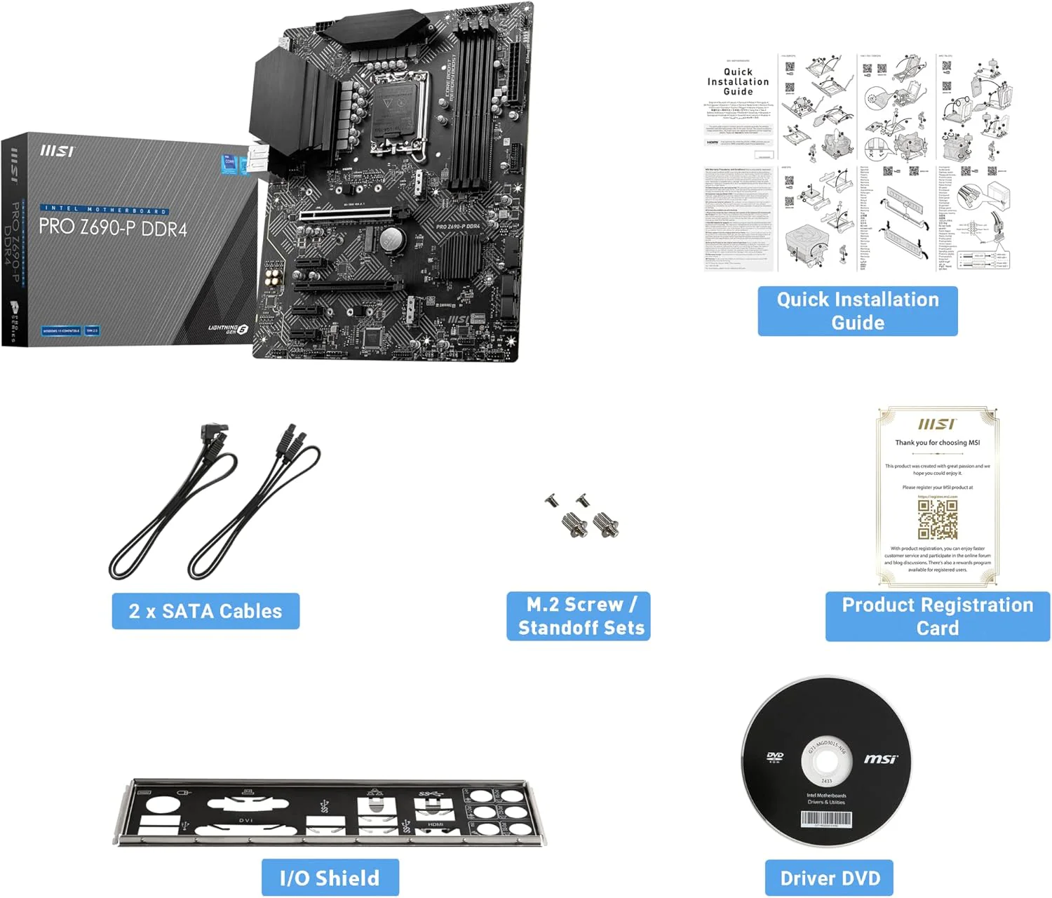 MSI Carte Mère PRO Z690-P DDR4 - Image 3