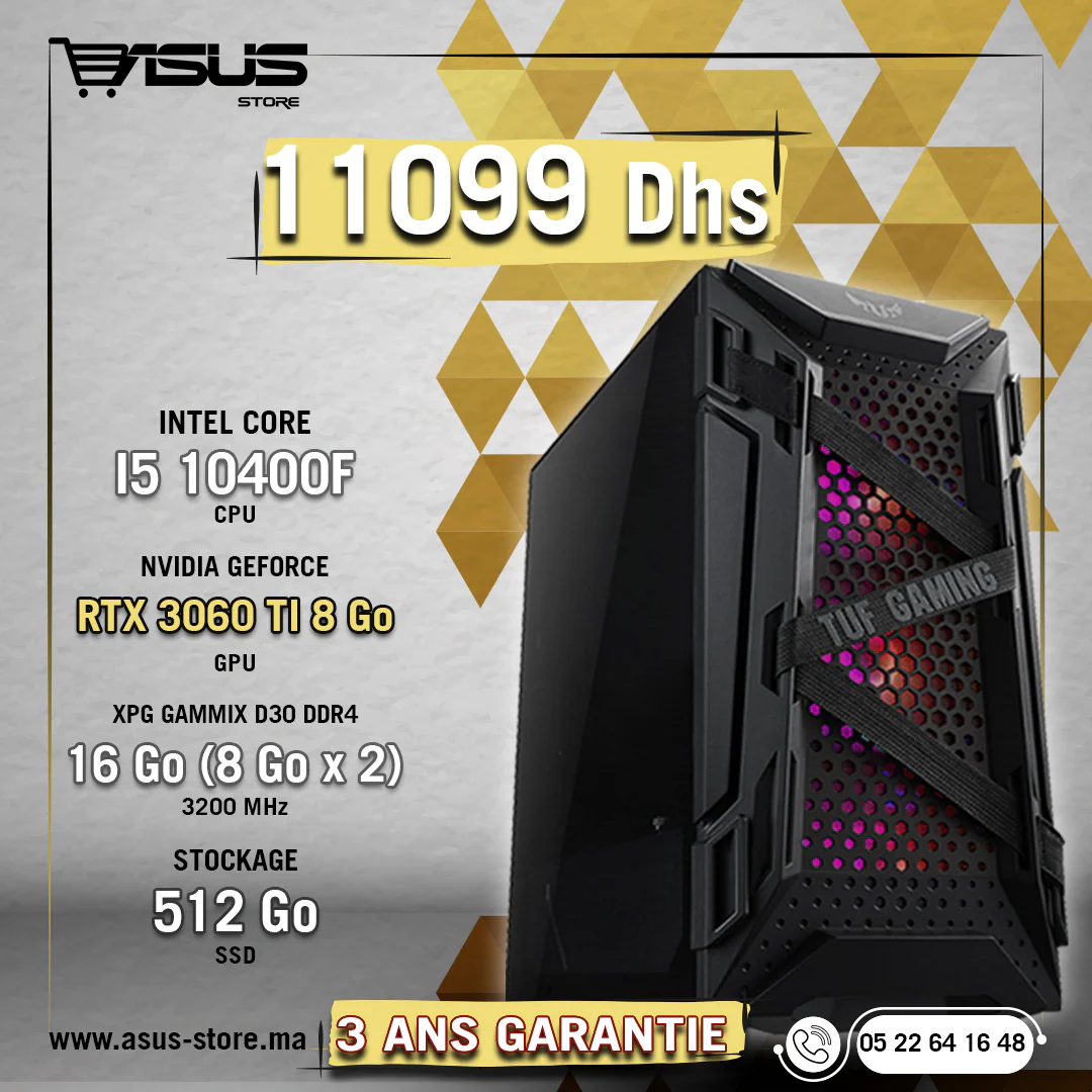 PC GAMER INTEL CORE i5 10400F-RTX 3060Ti