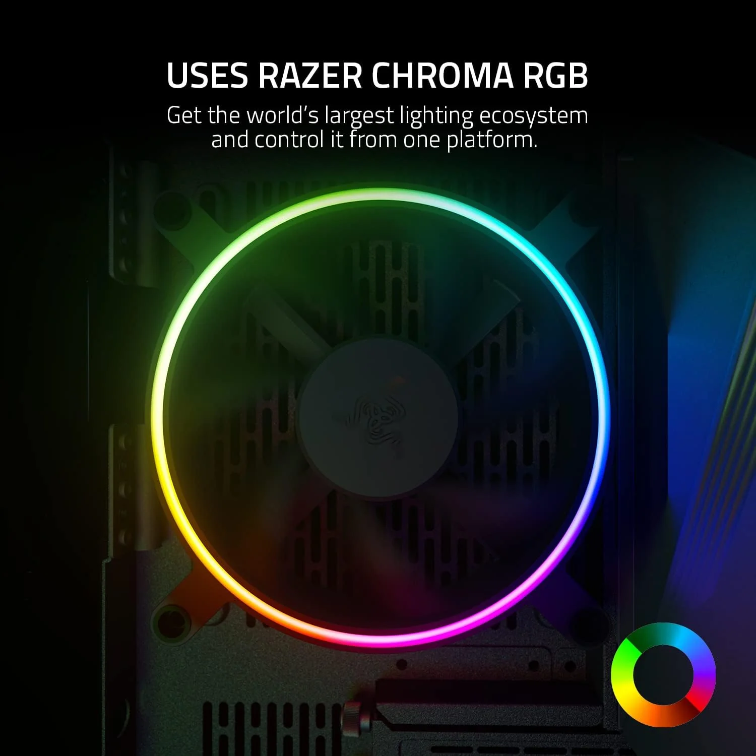 Razer Ventilateur pour PC Kunai 120MM aRGB LED PWM Performance Fan - 3 Fans Ref: RC21-01810100-R3M1 - Image 5