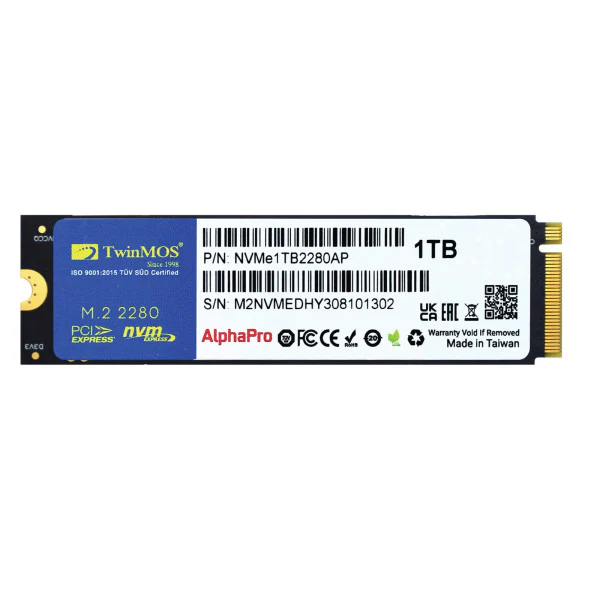 TwinMOS AlphaPro M.2 PCIe NVMe 512GB - Image 2