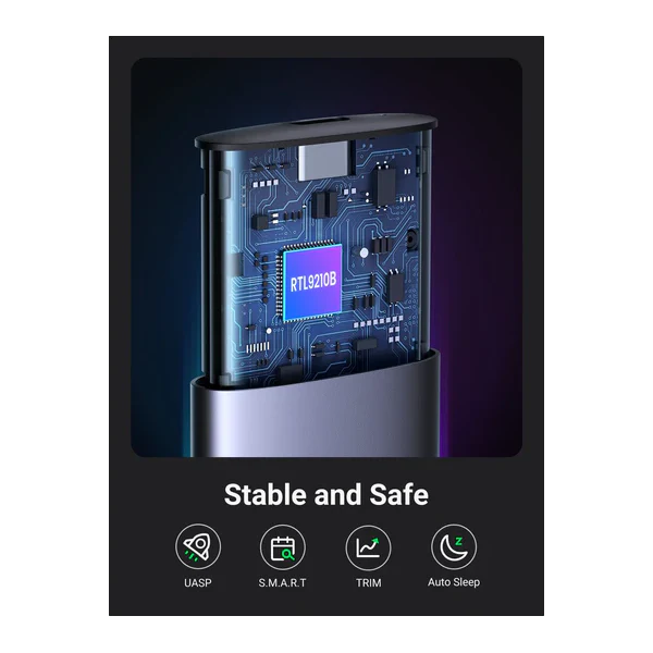 Ugreen Boitier disque dur externe Nvme/M2 SATA SSD - Image 2